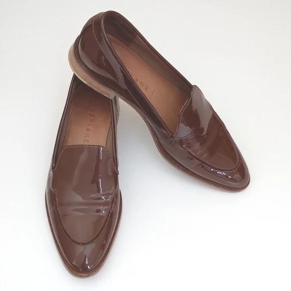 Everlane Brown Patent Leather Loafers - Picture 12 of 12